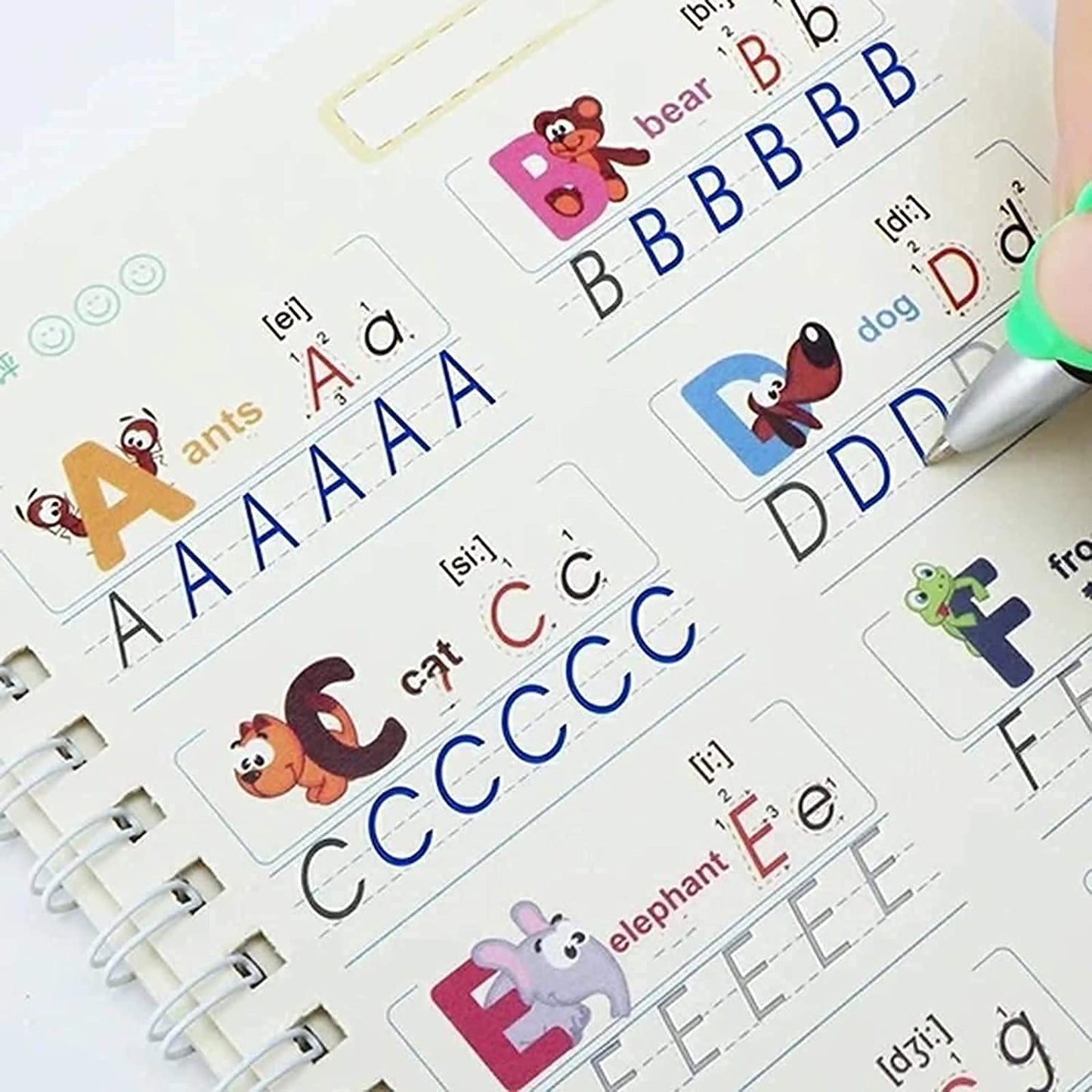 𝗠𝗮𝗴𝗶𝗰 𝗖𝗼𝗽𝘆𝗯𝗼𝗼𝗸 𝗦𝗲𝘁 – 𝟰 𝗕𝗼𝗼𝗸𝘀 + 𝟭 𝗣𝗲𝗻 + 𝟭𝟬 𝗥𝗲𝗳𝗶𝗹𝗹𝘀 | 𝗥𝗲𝘂𝘀𝗮𝗯𝗹𝗲 𝗣𝗿𝗮𝗰𝘁𝗶𝗰𝗲